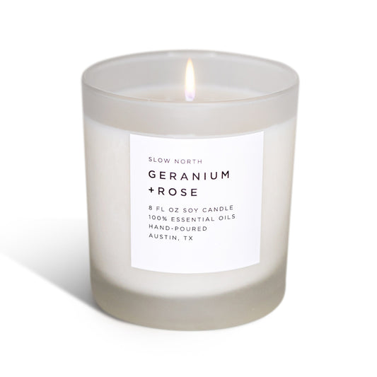 Geranium + Rose - Signature Candle